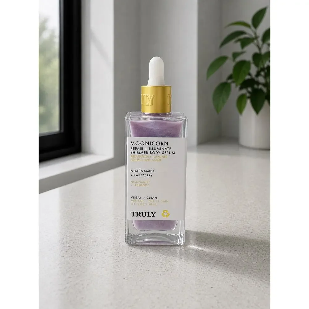 $44 New Truly Moonicorn Shimmer Body Serum 3.1oz | Niacinamide + Raspberry Glow